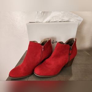 Style & Co Red Booties - 8.5
